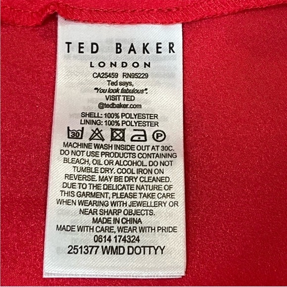 Dotty Puff Sleeve Minidress • ted baker london - Picture 7 of 7